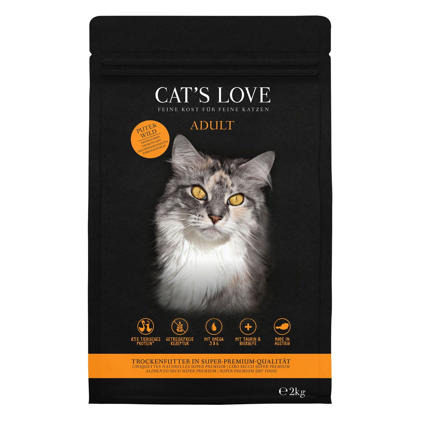 CAT'S LOVE Trocken Adult Pute & Wild