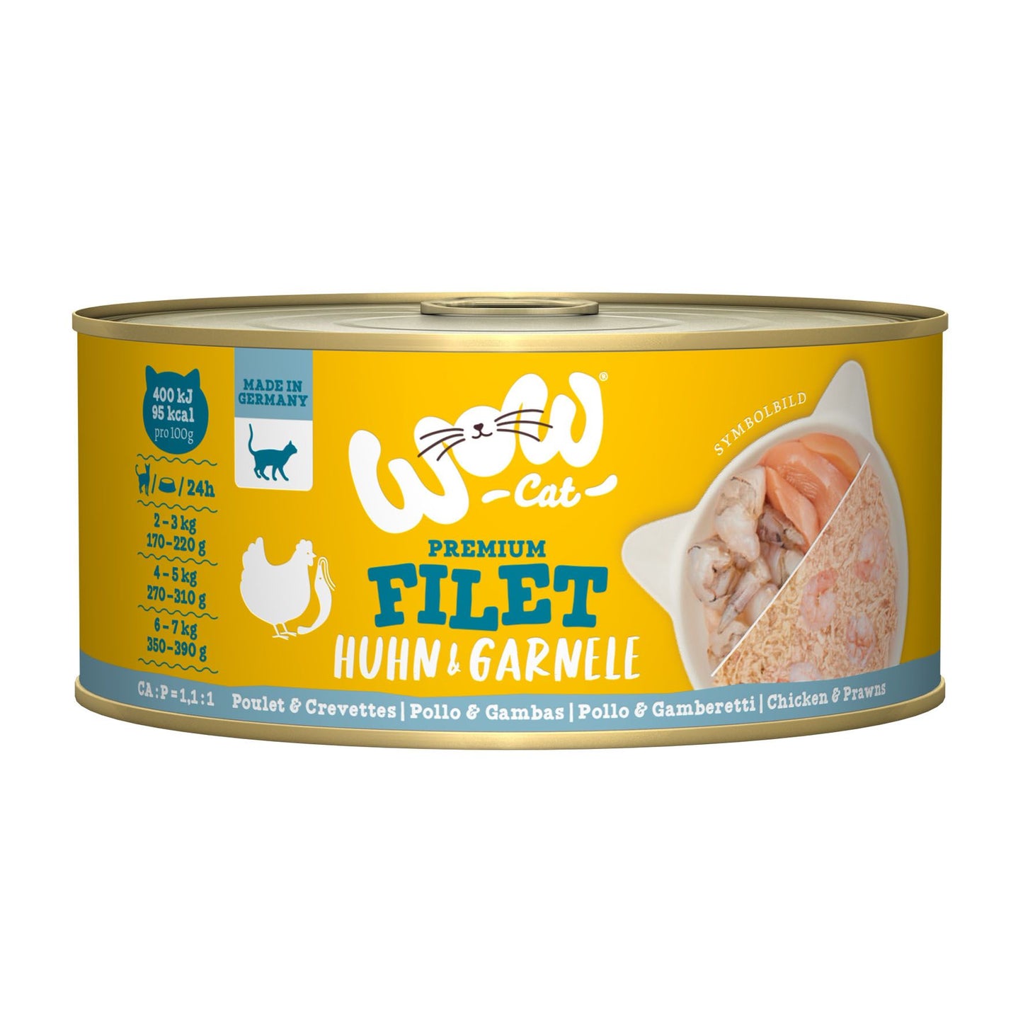 WOW CAT Hühnerfilet & Garnelen