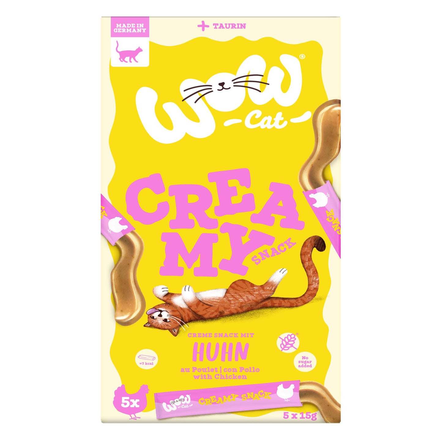 WOW CAT Creamies mit Huhn