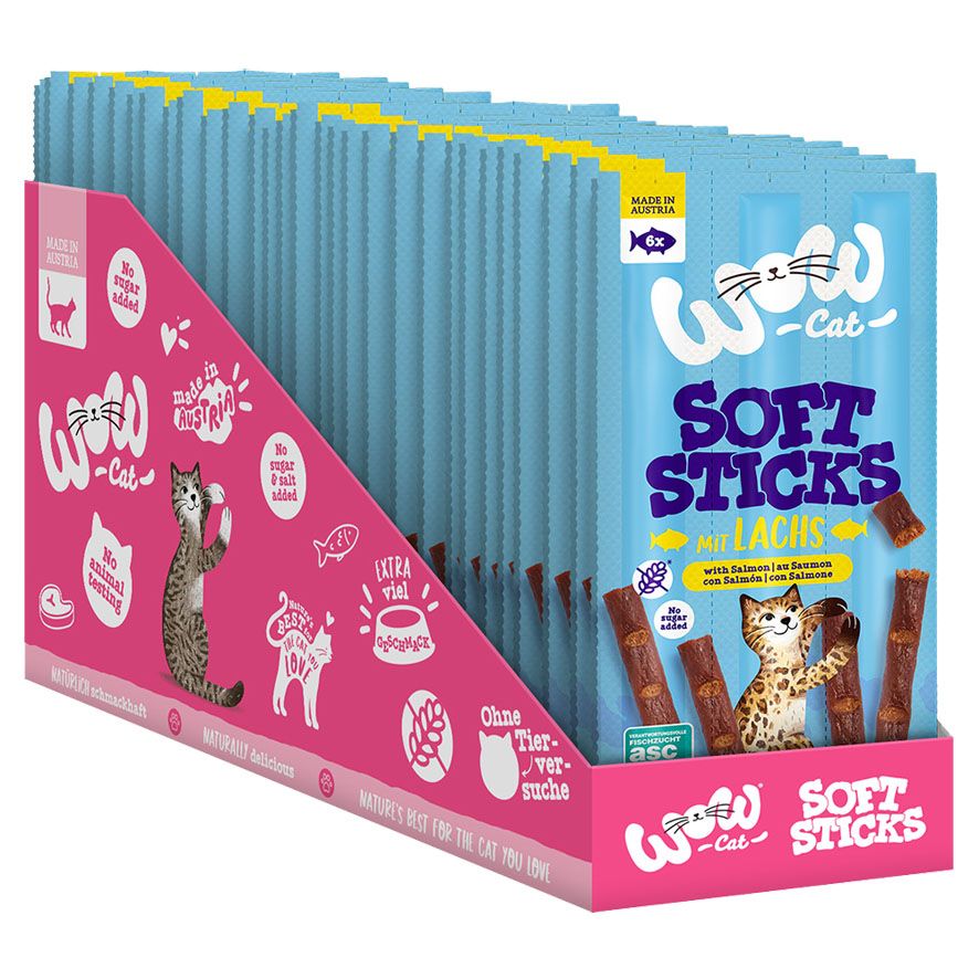 WOW Cat Soft Sticks Lachs