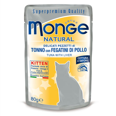 Monge Natural Cat Kitten Tuna & Liver