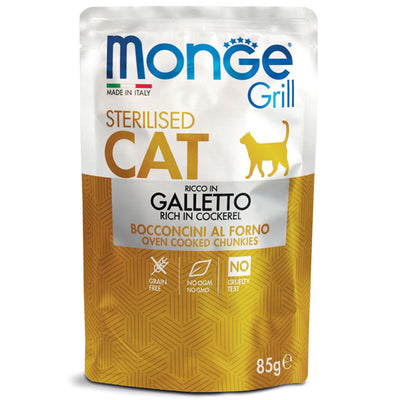 Monge Grill Cat Sterilised Cockerel