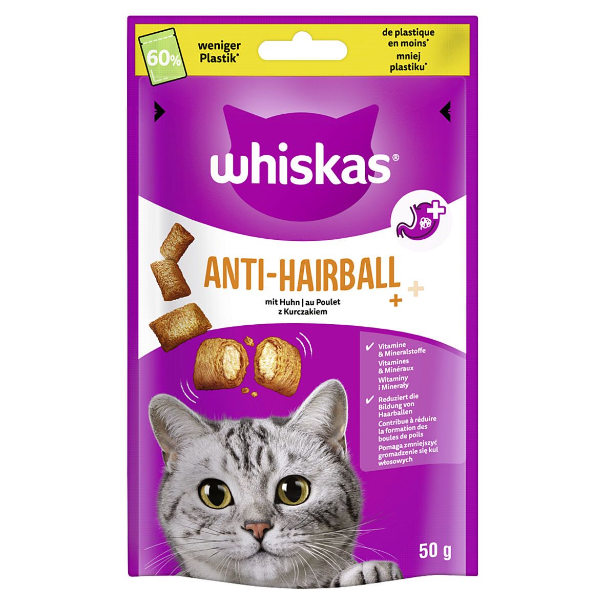 Whiskas Anti-Hairball Huhn