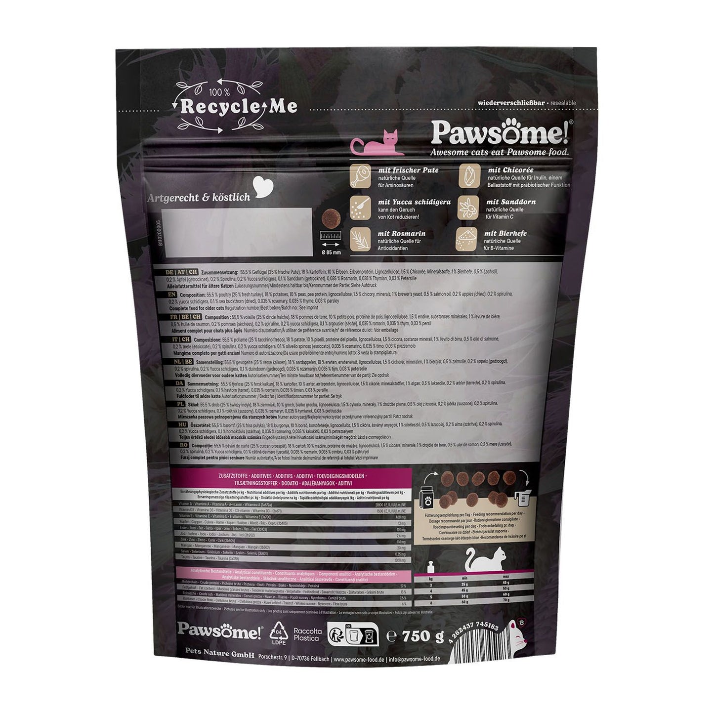 Pawsome Fresh & Dry Senior Pute
