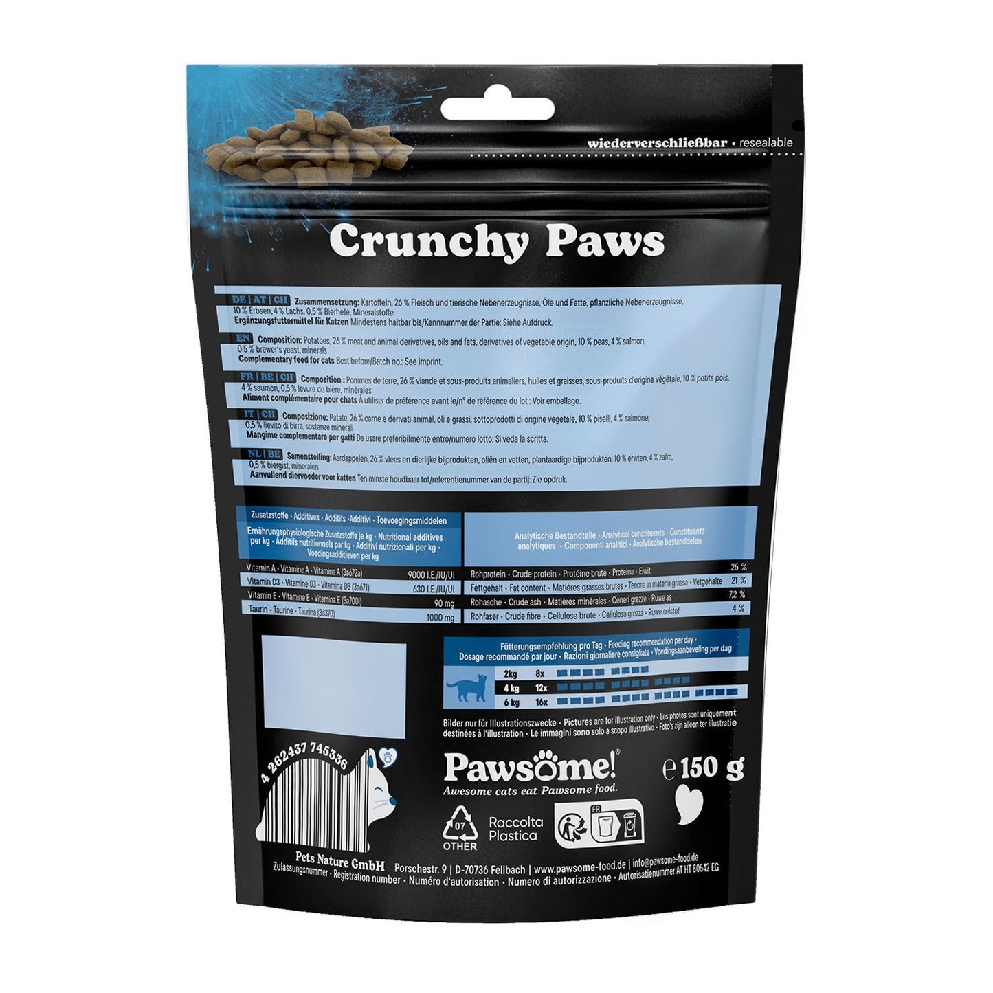 Pawsome Crunchy Paws Lachs