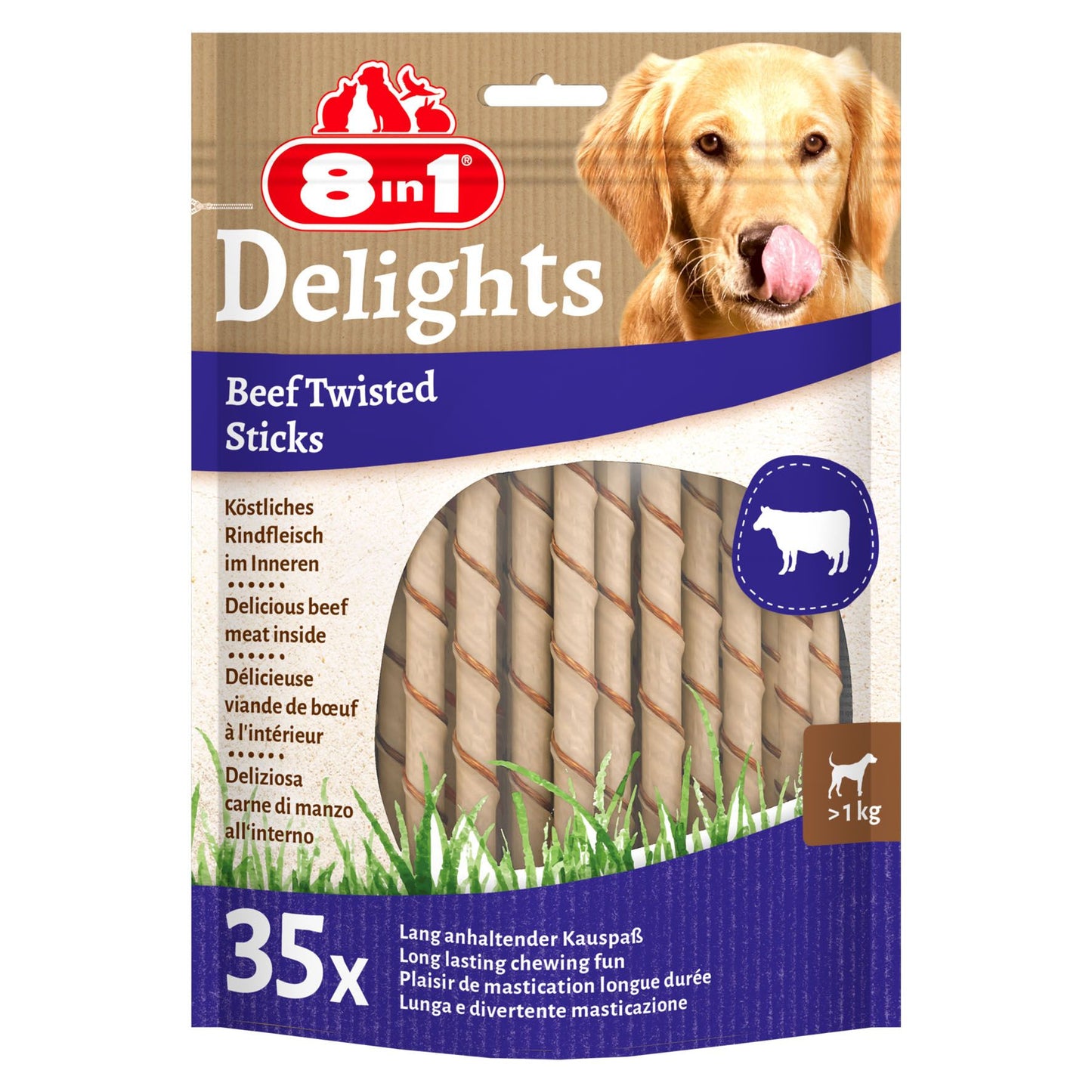 8in1 DELIGHTS Beef twisted