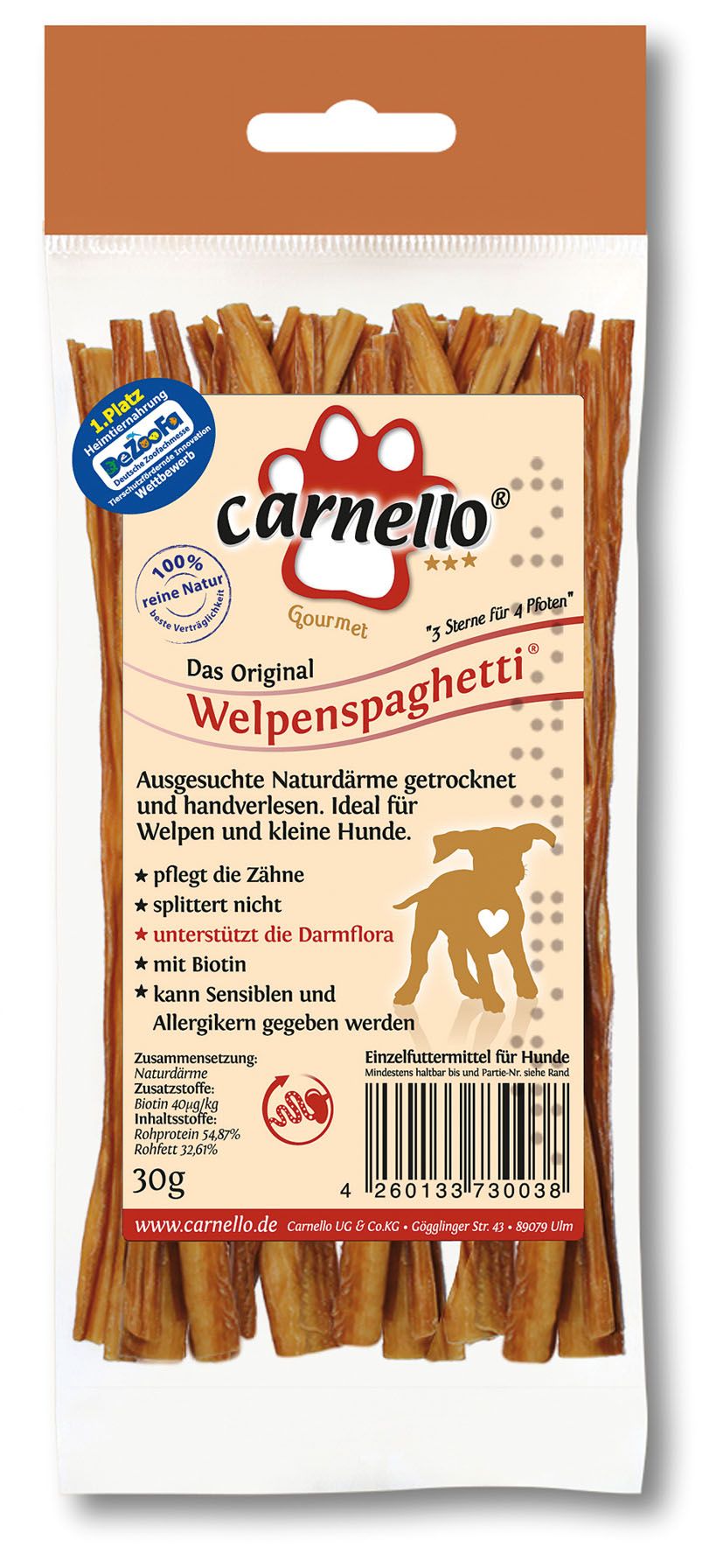 Carnello Welpen Spaghetti natur
