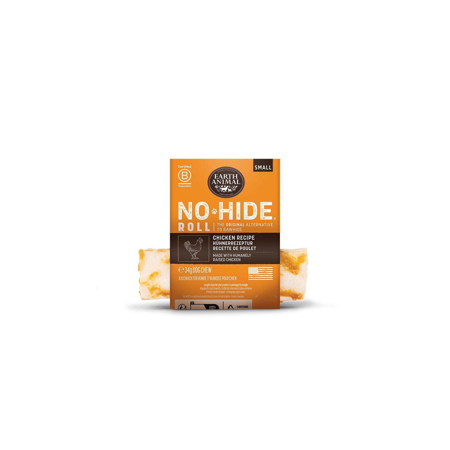 No-Hide Huhn Chew, Small, 10cm