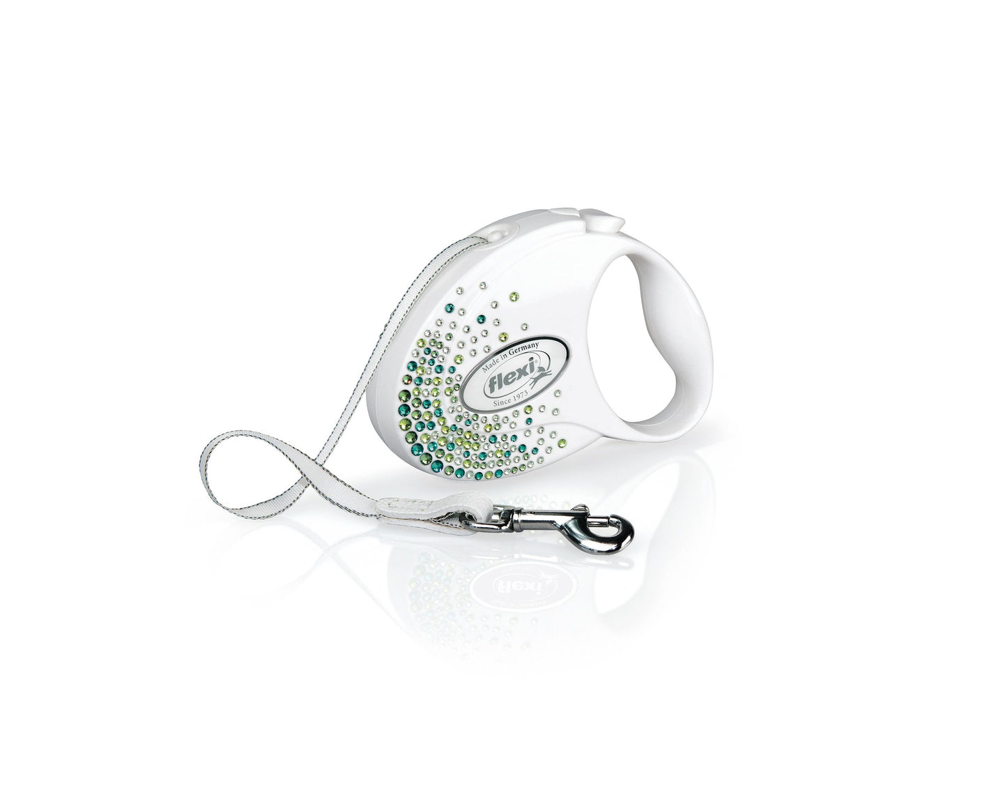 Flexi Glam Splash Leaf S, Pearl-white