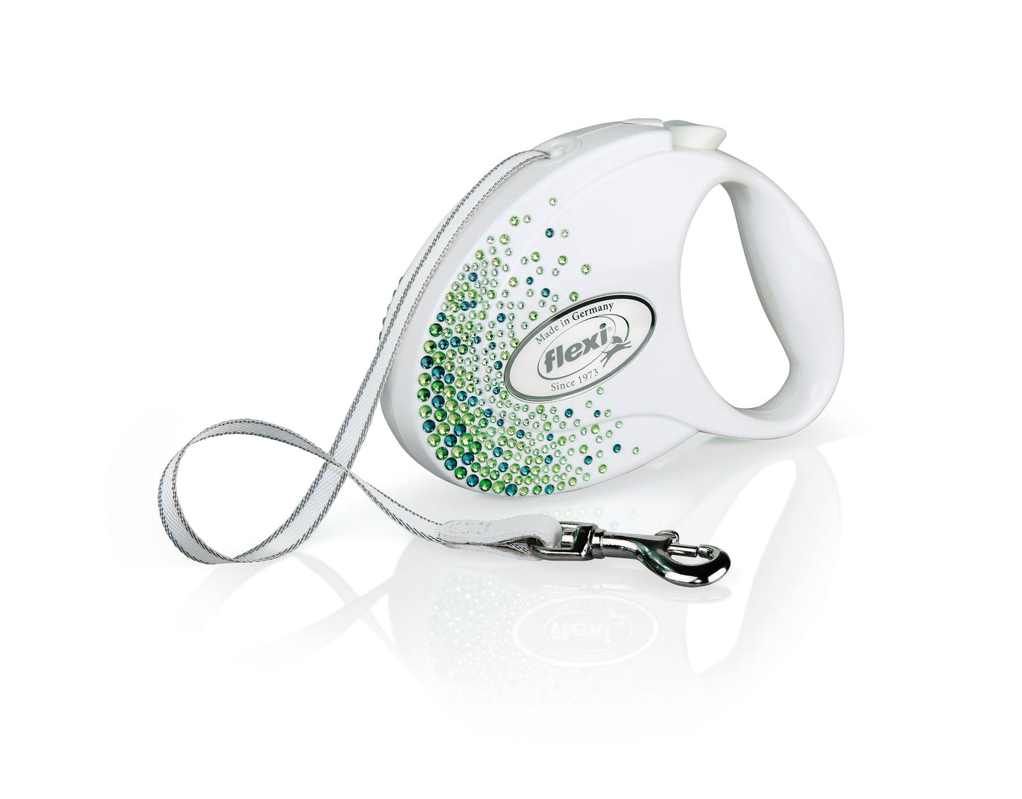 Flexi Glam Splash Leaf S, Pearl-white