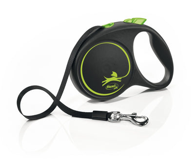 Flexi Black Design S Gurt 5m grün