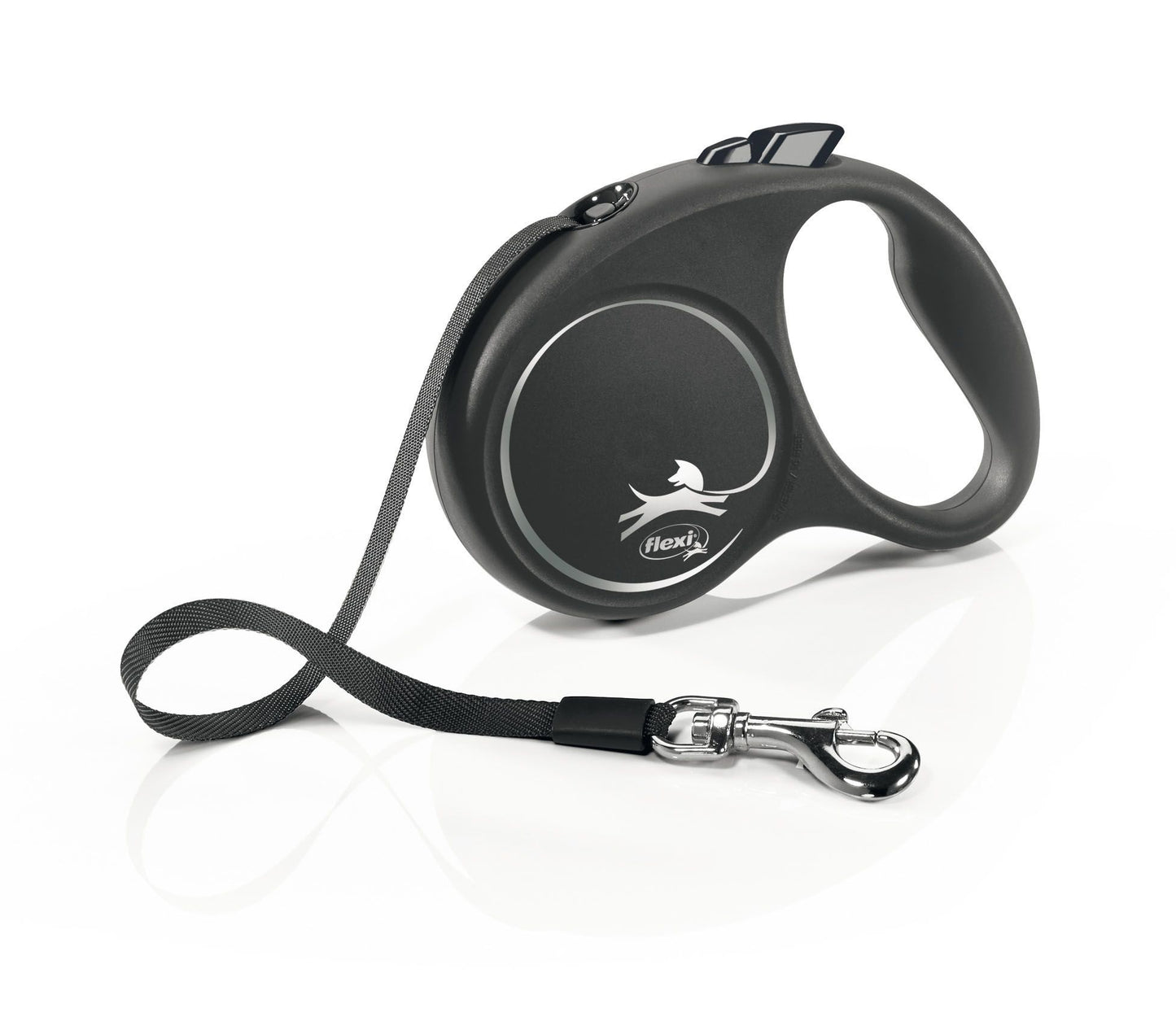 Flexi Black Design S Gurt 5m silber