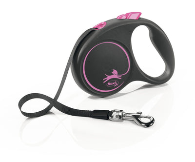 Flexi Black Design S Gurt 5m pink