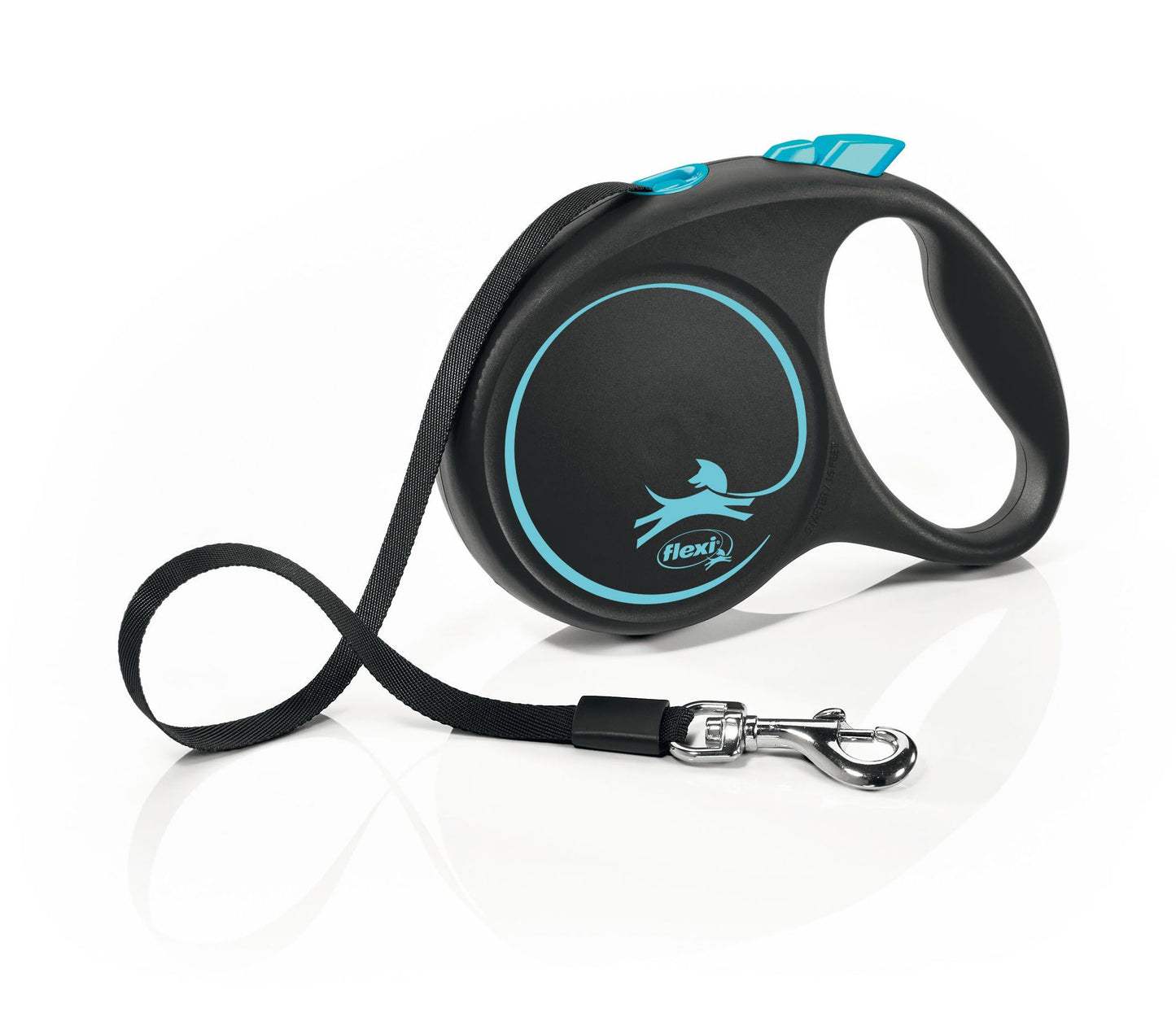 Flexi Black Design S Gurt 5m blau