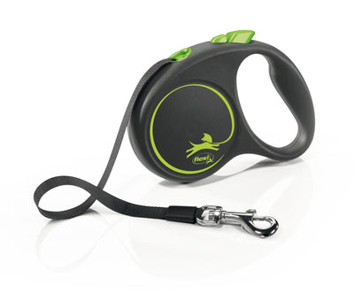 Flexi Black Design S Gurt 5m grün