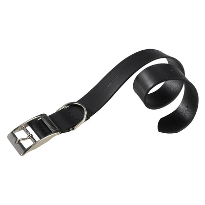 Lederhalsband Natural Black C25/45