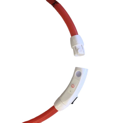 Universal-Leuchthalsband XL L70cm rot