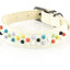 Lederhalsband Mastermind 23mm/38cm weiss