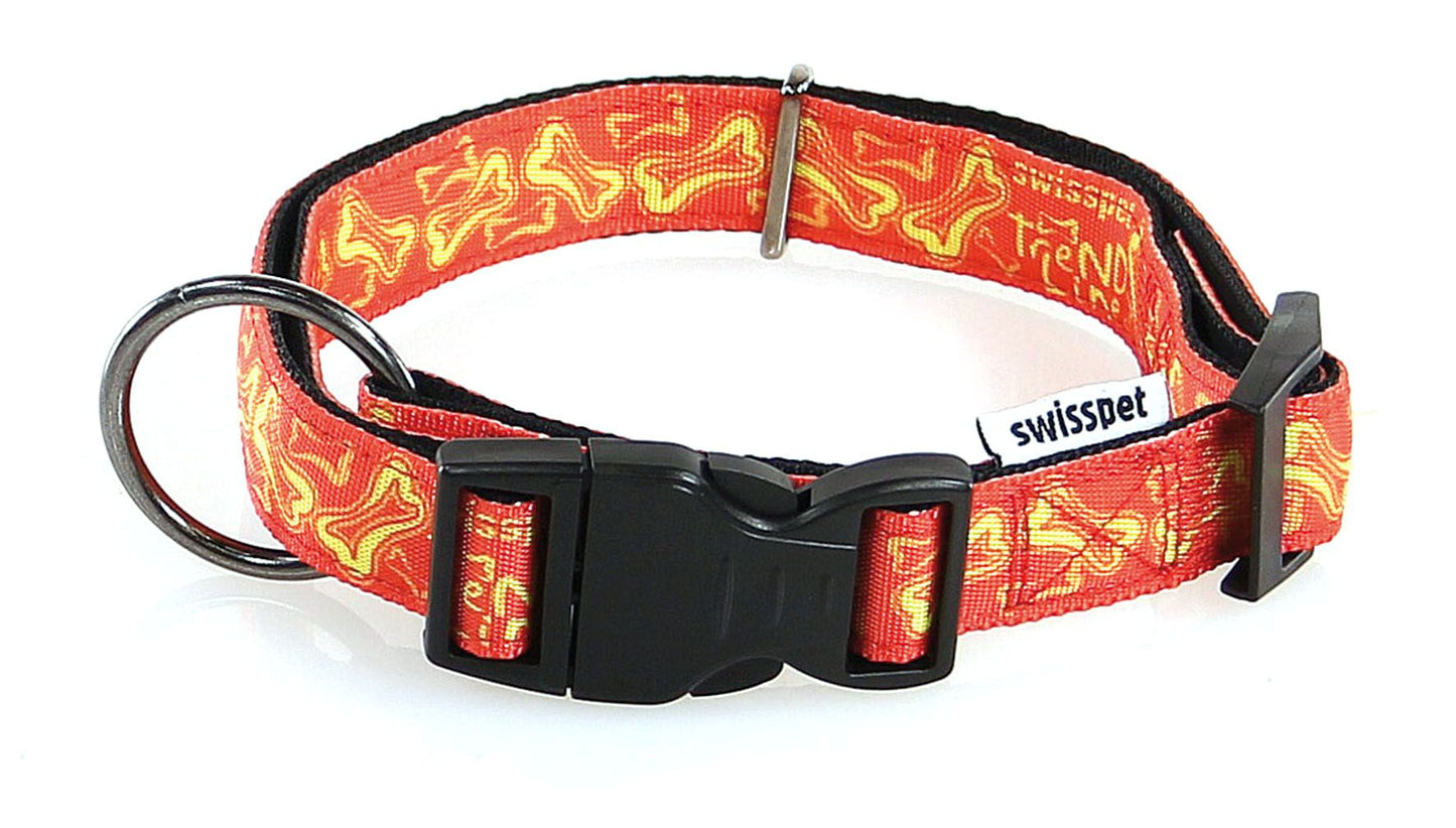 TrendLine Halsband Boneworld, 15mm Rot