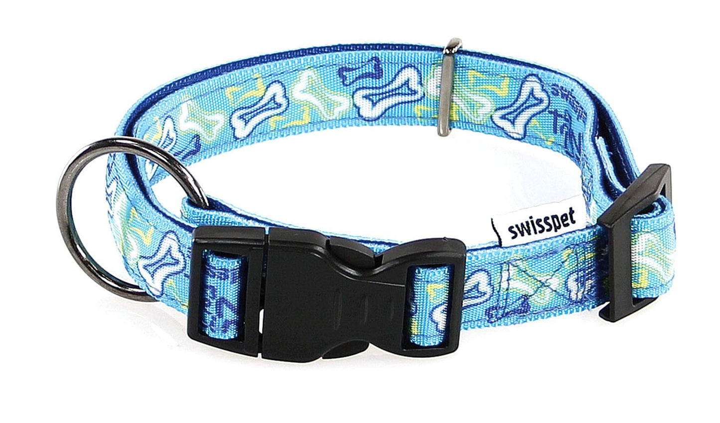TrendLine Halsband Boneworld, 15mm Blau