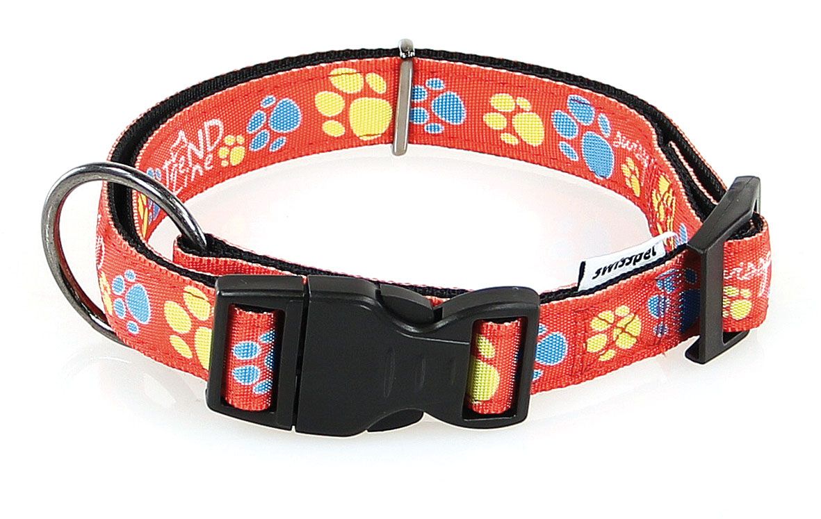 TrendLine Halsband Pfoty, 15mm Rot