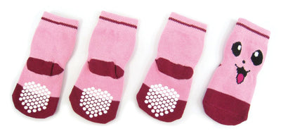 Hundesocken mit Anti-Slip Smiley,