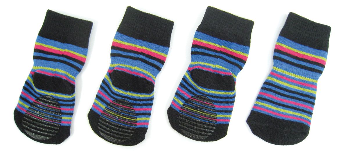 Hundesocken mit Anti-Slip Blues,