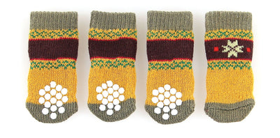 Hundesocken mit Anti-Slip Naturi XS oliv