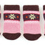 Hundesocken mit Anti-Slip Naturi S braun