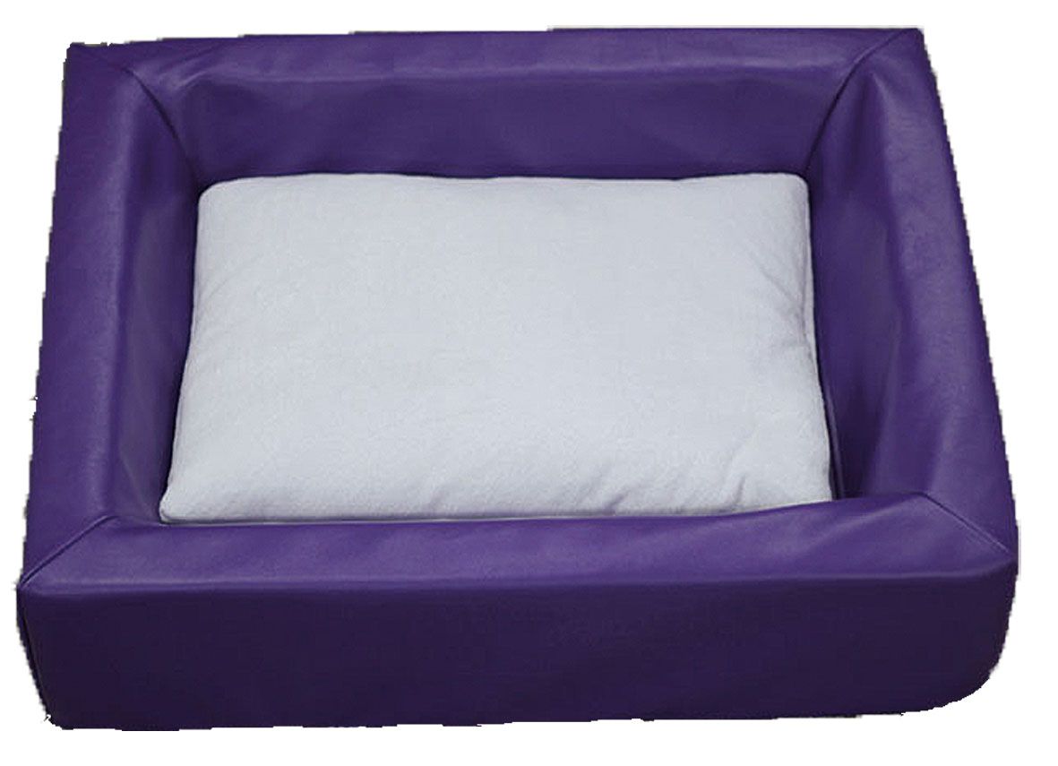 Hygienebett mit Kissen S, lila/weiss