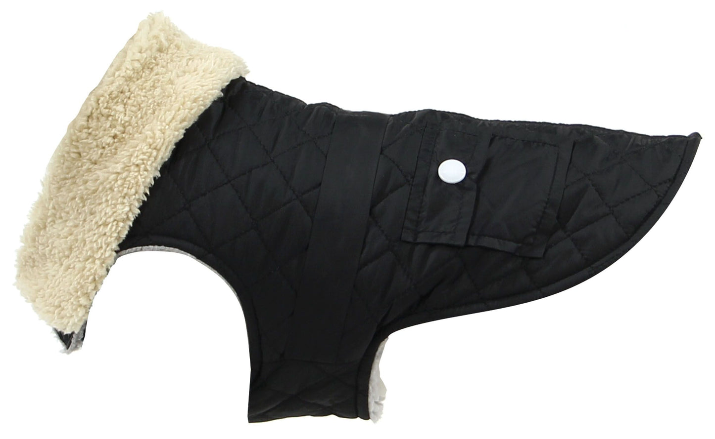 TrendLine Hundemantel Plushy XL, schwarz