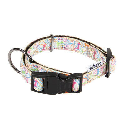 TrendLine Halsband Smuffy Bones S, white