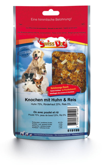 SD Knochen mit Huhn & Reis 7cm /