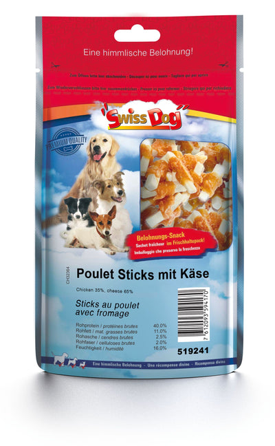 SwissDog Poulet Sticks mit Käse