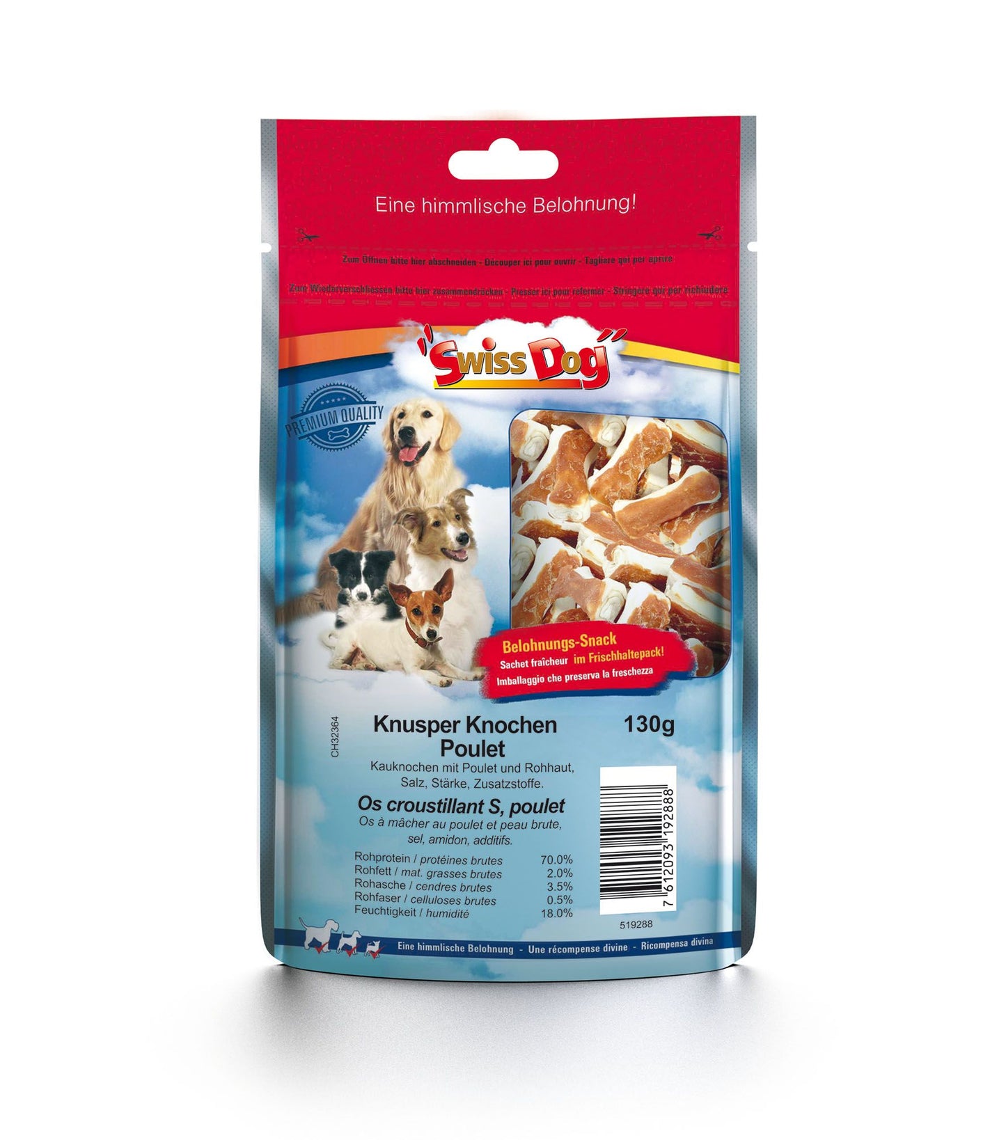 SwissDog Knusper-Knochen S Poulet