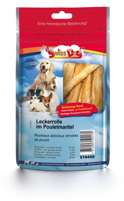 SwissDog Leckerrolle i. Pouletmantel