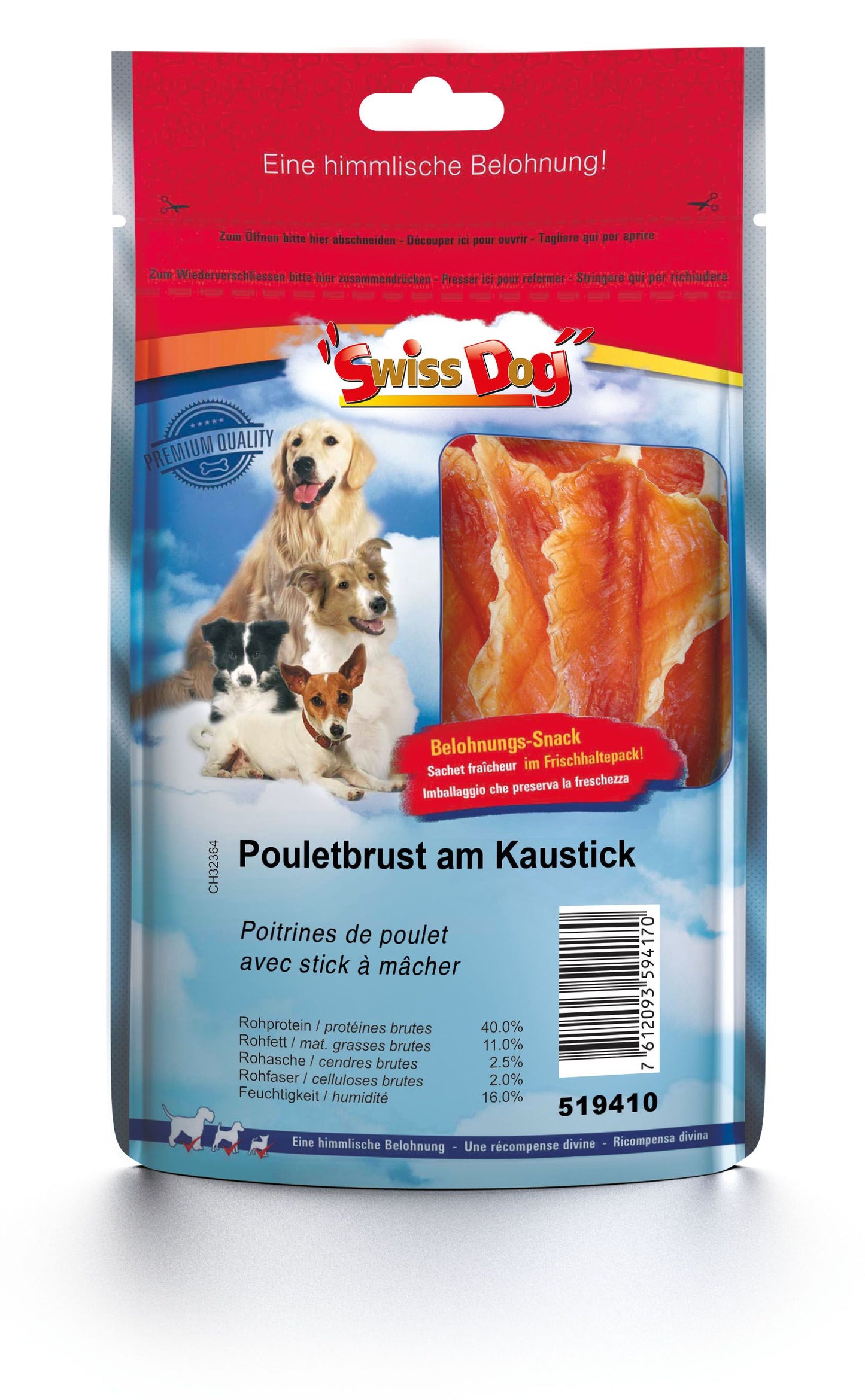 SwissDog Pouletbrust am Kaustick