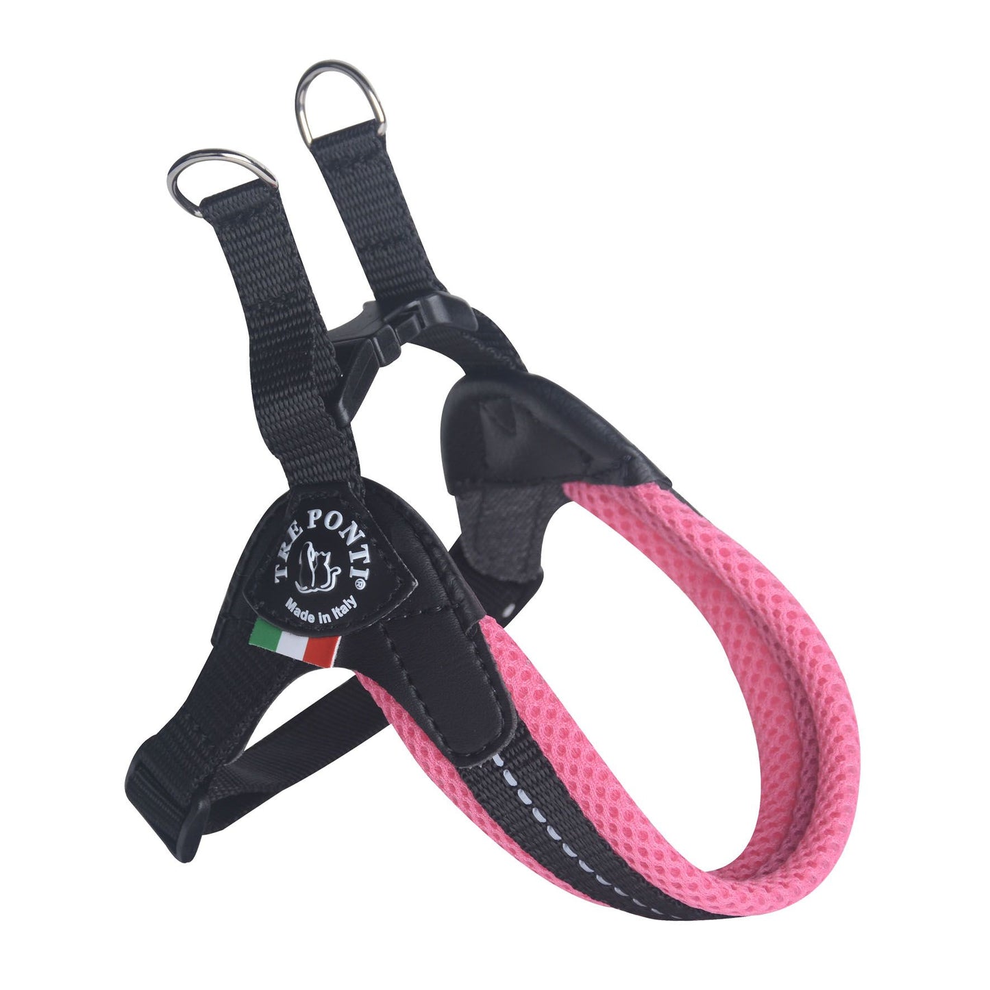 TrePonti Geschirr Fluo Netz vers. Pink 4