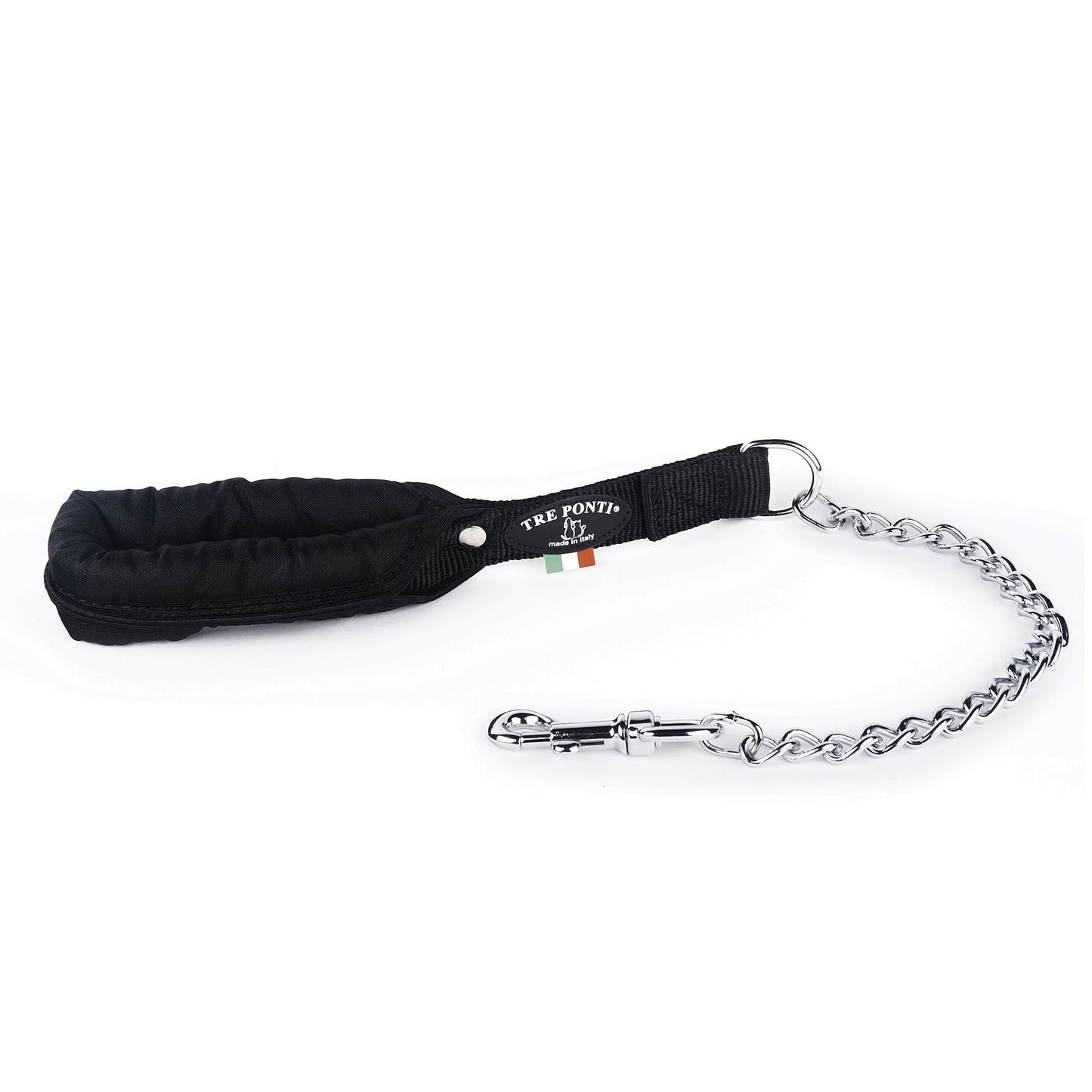 TrePonti Leine mit Kette Schwarz