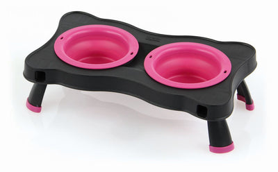 Doppelnapf Henry S, 2x237ml pink