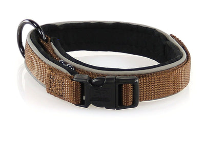 Halsband Crio reflektierend 15mm braun