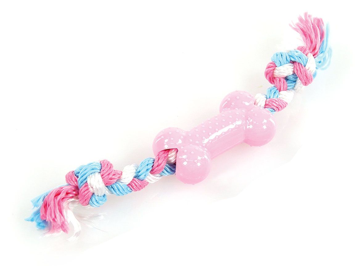 Puppy-Play Knochen L=30cm rosa