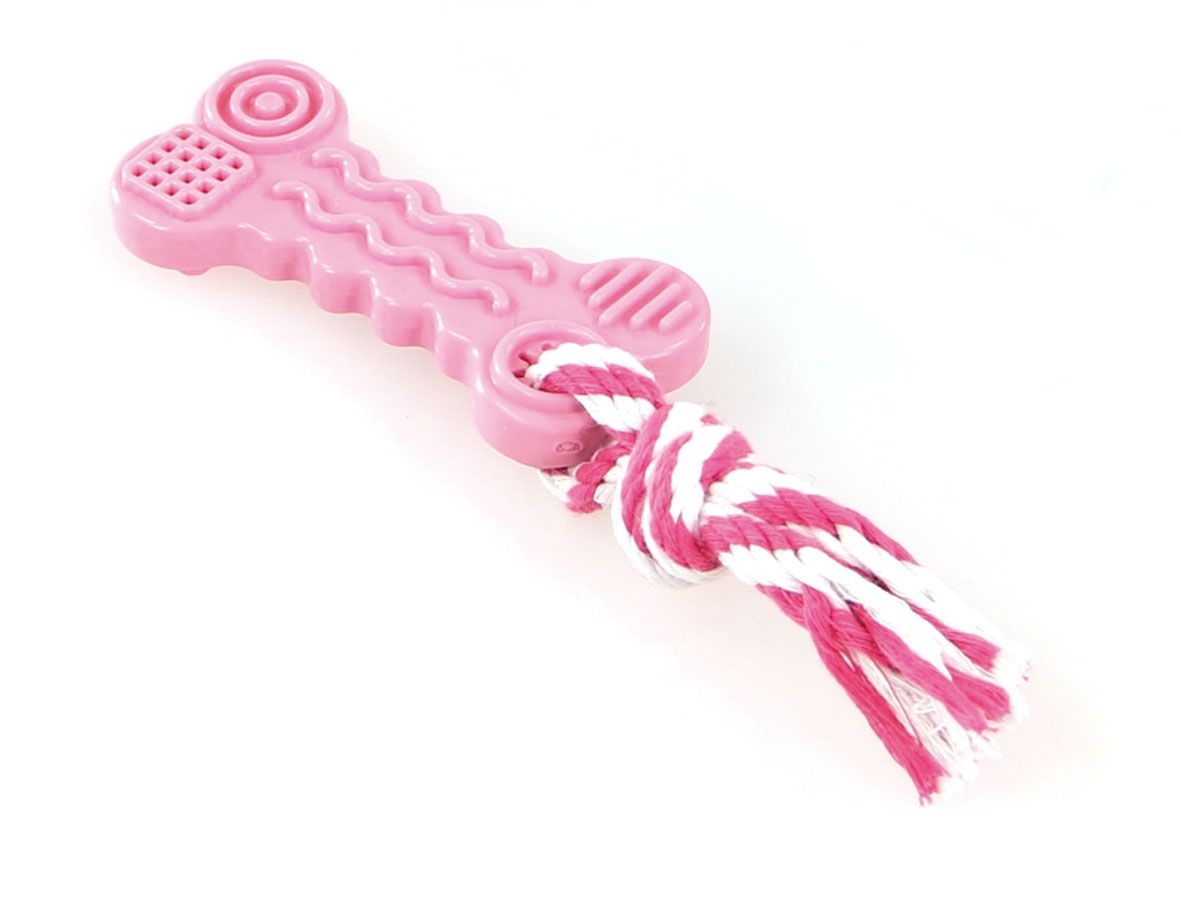 Puppy-Play Bonerope L=18cm rosa