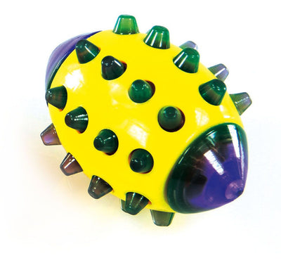 Leuchtrugbyball inklBatterie 14cm violet
