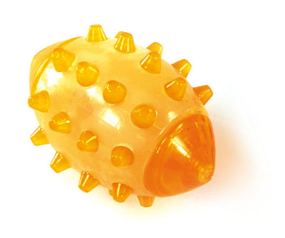 Leuchtrugbyball inklBatterie 14cm orange