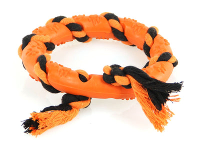 Spielring Jowa m. Baumwollseil orange/sw