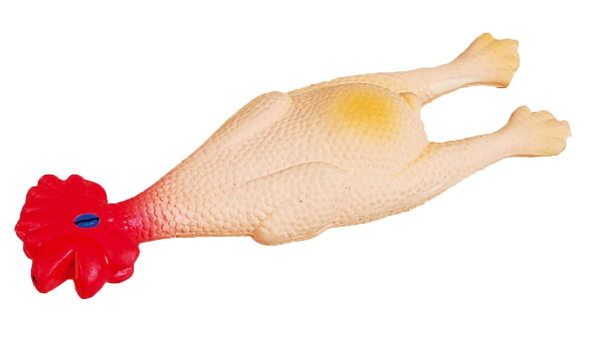 swisspet Latexhuhn mit Quietsch, L=24cm