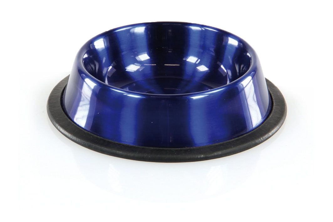 Edelstahlnapf Twillight 0.25l blau