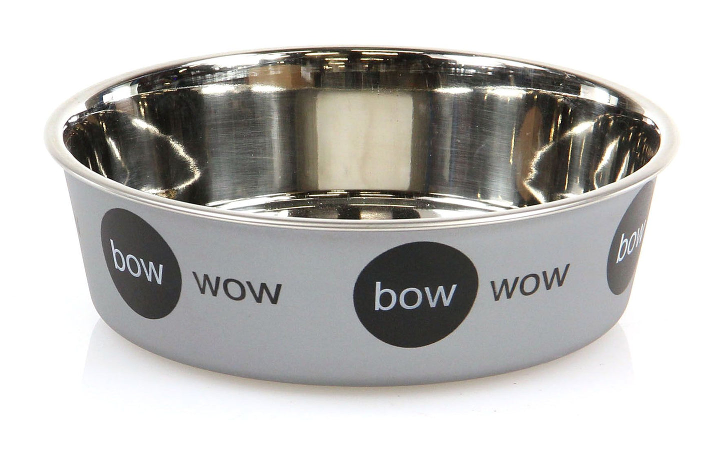 swisspet Edelstahlnapf Bow Wow S grau