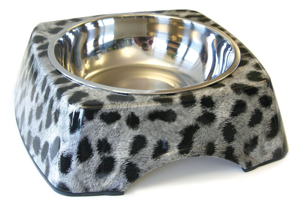 Melamin Hunde- & Katzennapf Leopard S,